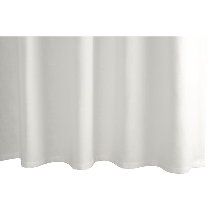 Diamond Pique Shower Curtain Bone