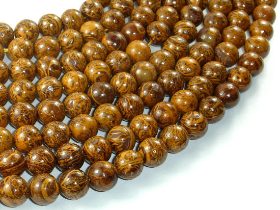 Elephant Jasper Beads, 10mm Round Beads-BeadBasic