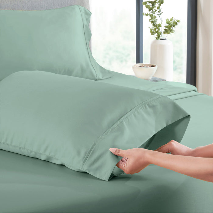 Everyday Soft Sateen Solid Sheet Set - California Design Den