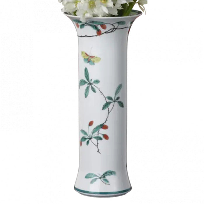 Famille Verte Trumpet Vase by Mottahedeh