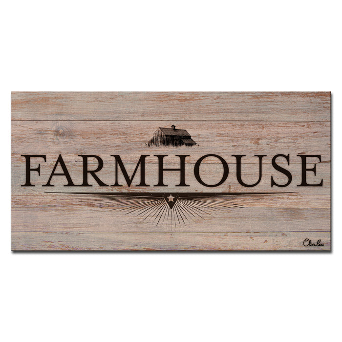 'Farmhouse No. 1' Wrapped Canvas Wall Art