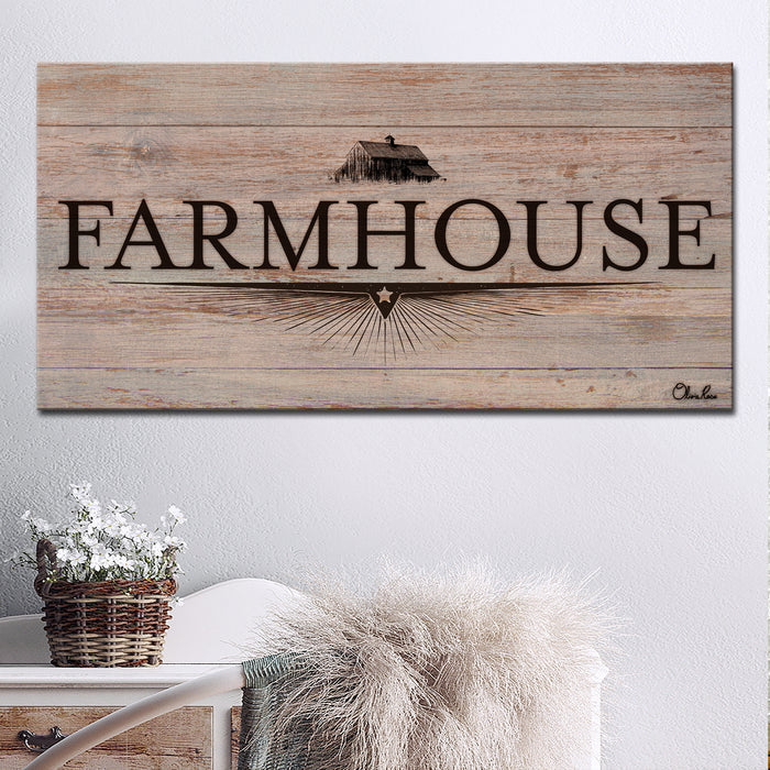 'Farmhouse No. 1' Wrapped Canvas Wall Art