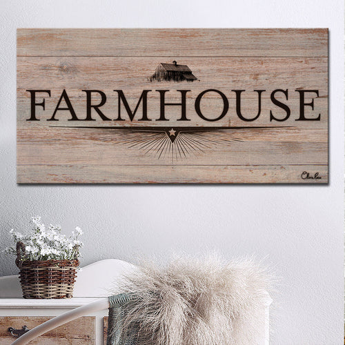 'Farmhouse No. 1' Wrapped Canvas Wall Art