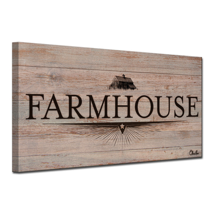 'Farmhouse No. 1' Wrapped Canvas Wall Art