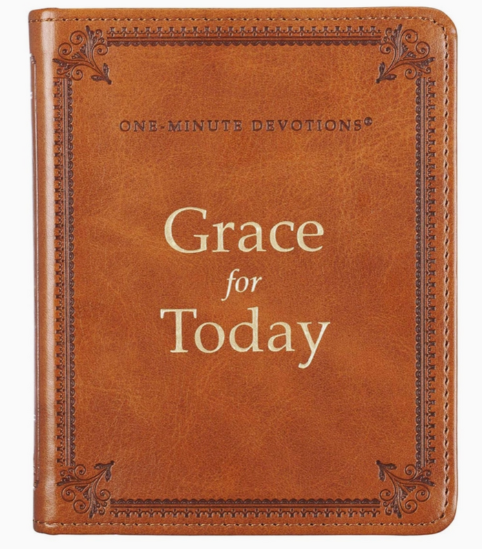 Faux Leather Grace Devotional