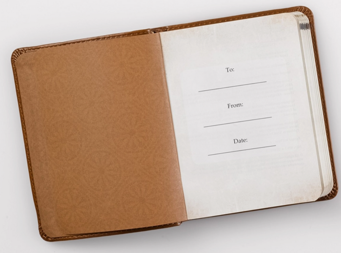 Faux Leather Grace Devotional