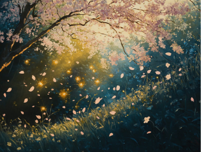 Fireflies and Falling Petals