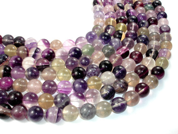 Fluorite Beads, Round, 14mm-BeadBasic