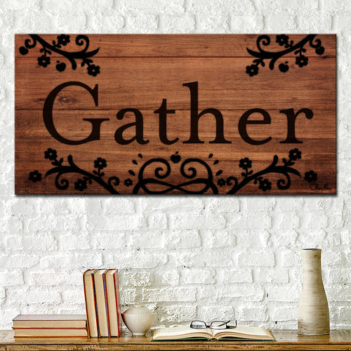'Gather' by Olivia Rose — Farmhouse Fall Wall Art