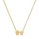 Gold Vermeil Plain Bow Necklace