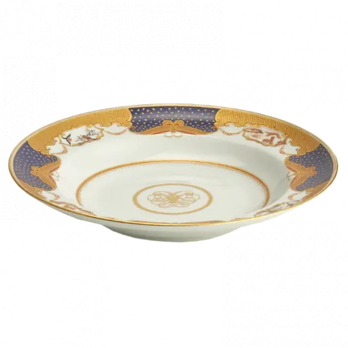 Golden Butterfly Rim Soup Plate by Mottahedeh