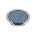 Heather Blue Faux Grasscloth Signature Coaster Set by Mariposa
