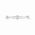 Julie Vos - Bracelet - Silver - Milano Luxe Bangle - Iridescent Clear Crystal - Medium - Findlay Rowe Designs