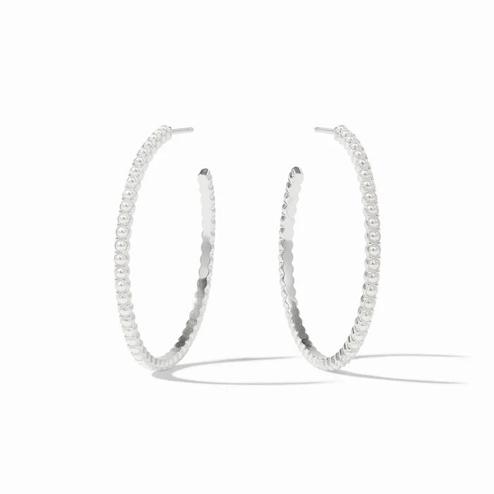 Julie Vos - Earring - Silver - Juliet Hoop - Large - Findlay Rowe Designs
