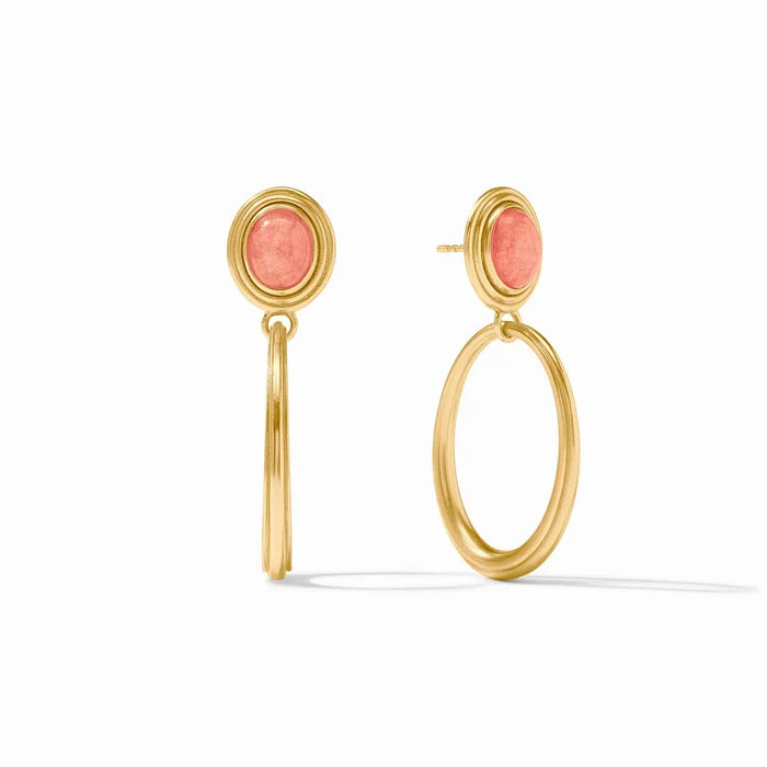 Julie Vos - Earrings - Portofino Statement - Melon Jade - Findlay Rowe Designs