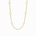 Julie Vos - Necklace - Laguna Stone Station -  Clear Crystal - Findlay Rowe Designs
