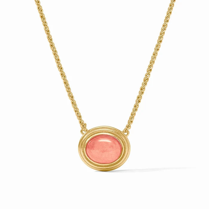 Julie Vos - Necklace - Portofino Solitaire - Melon Jade - Findlay Rowe Designs