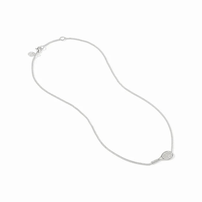 Julie Vos - Necklace - Silver - Tennis Racquet CZ Delicate - Findlay Rowe Designs