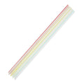 Karat 9'' Jumbo Straws (5mm) Unwrapped - Mixed Striped Colors - 8,000 ct