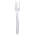 Karat PP Plastic Extra Heavy Weight Forks - White - 1,000 ct