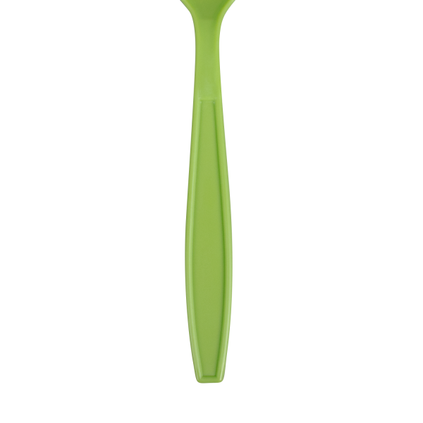 Karat PP Plastic Extra Heavy Weight Tea Spoons - Green - 1,000 ct
