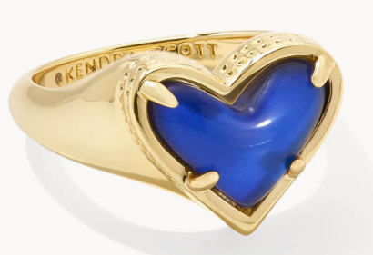 Kendra Scott Framed Ari Heart Band Mood Ring