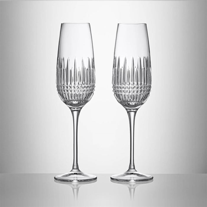 Lismore Diamond Essence Flute 10.5oz Set of 2 by Waterford