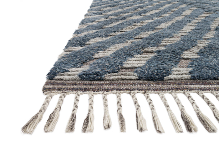 Loloi Khalid Rug | Blue / Pewter Loloi