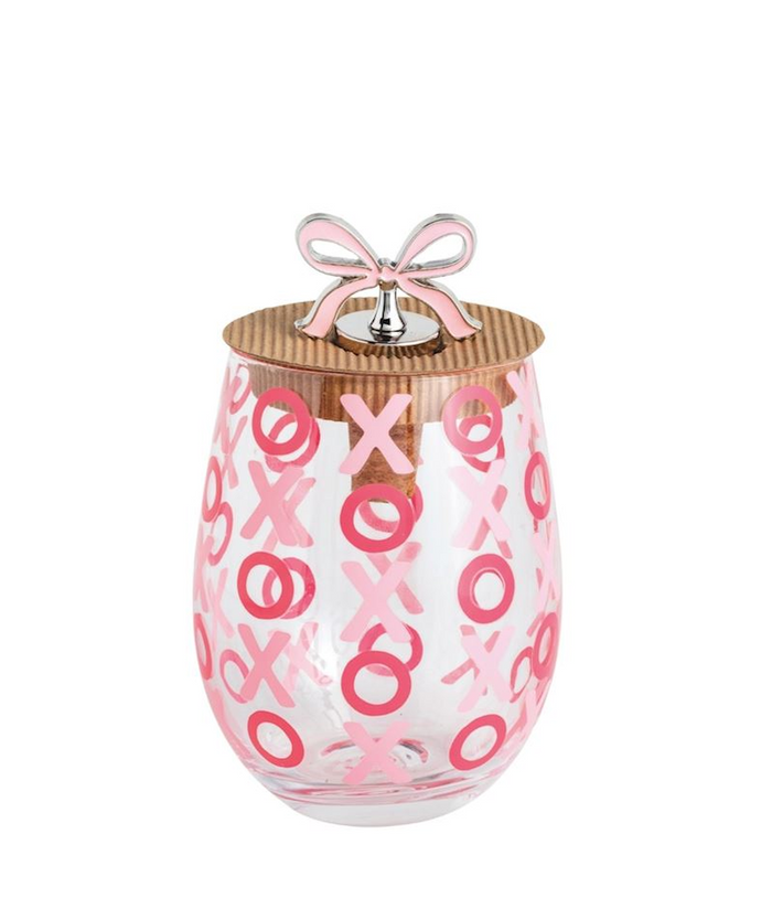 Mud Pie - Valentine's Wine Glass & Stopper Sets - Findlay Rowe Designs