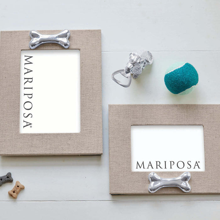 Natural Linen With Dog Bone 5X7 Frame Vertical by Mariposa Additional Image-3