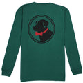 Original Logo Long Sleeve Tee: Moss