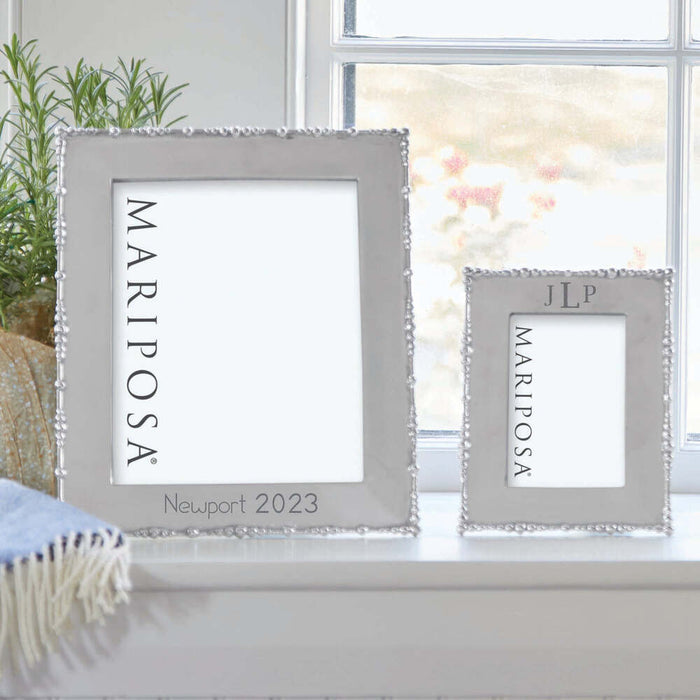 Pearl Drop 8X10 Engravable Frame by Mariposa Additional Image-4