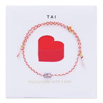 Pink Love Carded Bracelet