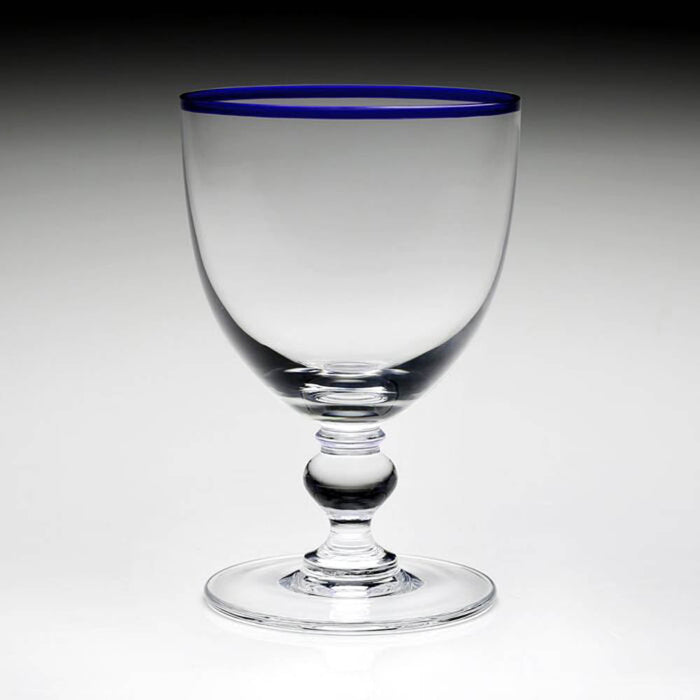 Siena Water Glass Blue by William Yeoward Crystal Additional Image - 1