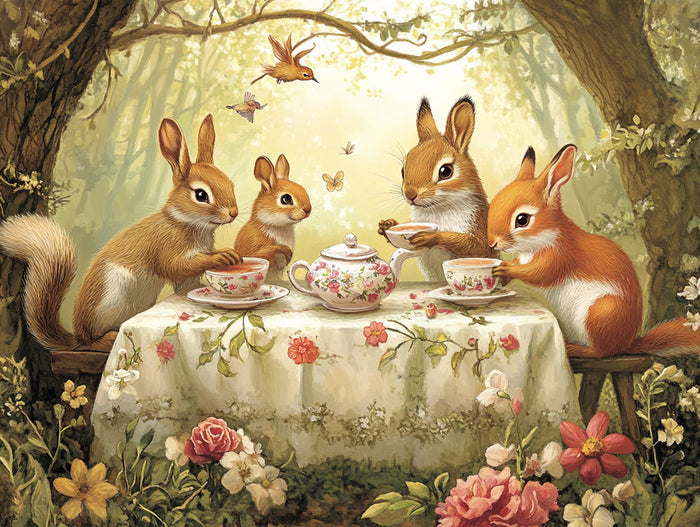 Springtime Tea Party with Woodland Friends