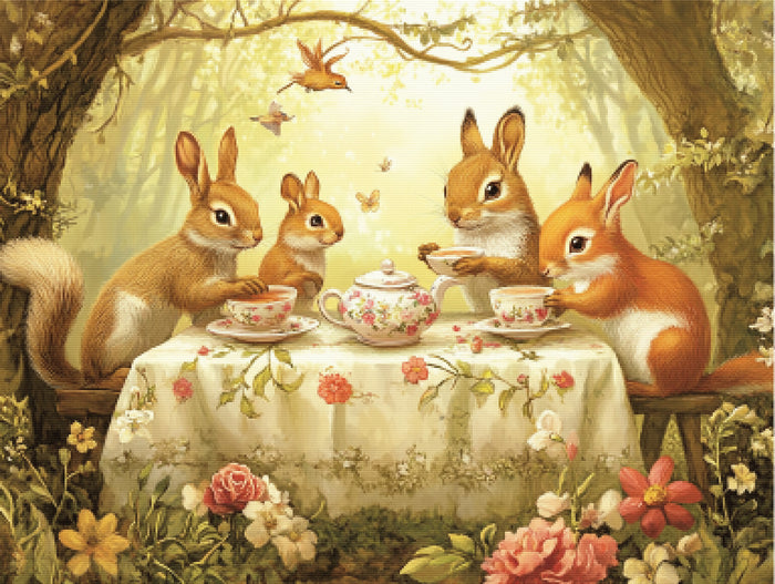 Springtime Tea Party with Woodland Friends