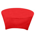Red round table cover for event decor