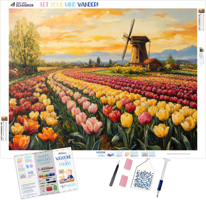 Sun-Kissed Tulip Fields