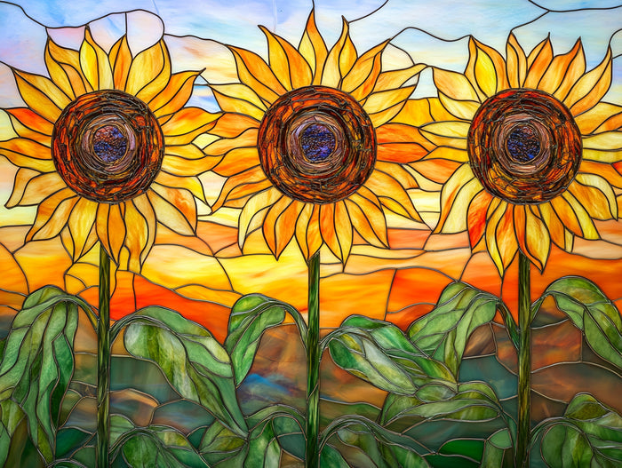 Sunflowers in the Morning Light
