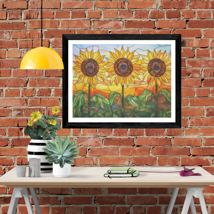 Sunflowers in the Morning Light