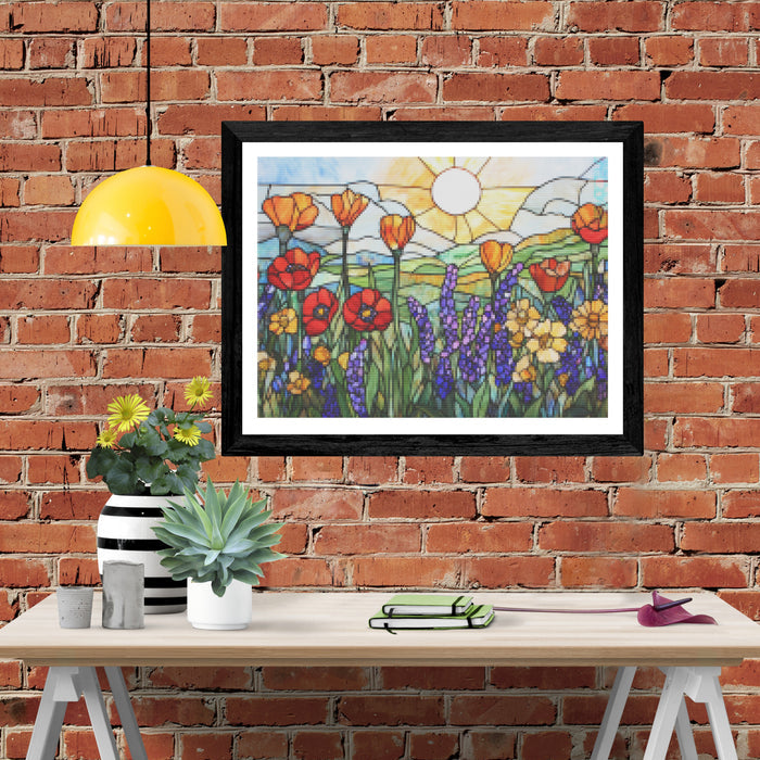 Sunlit Meadow of Wildflowers