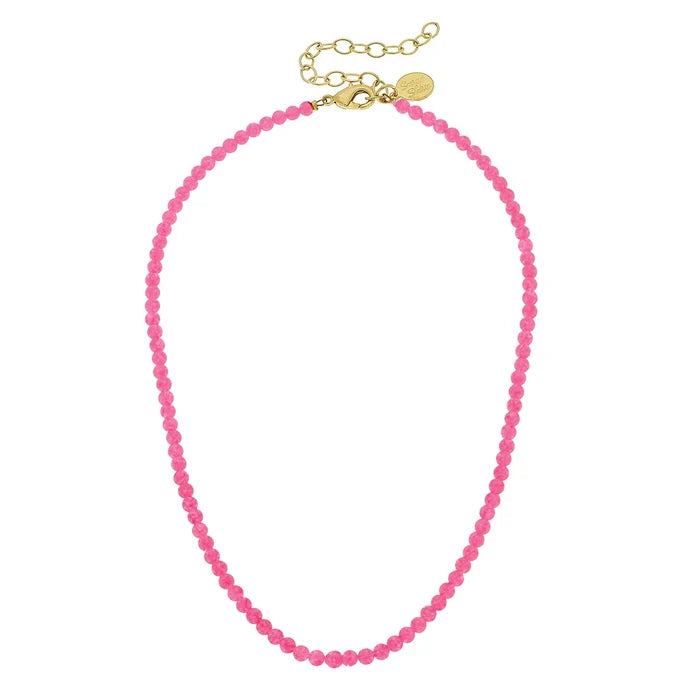 Susan Shaw - Necklace - Alys - Hot Pink - Findlay Rowe Designs