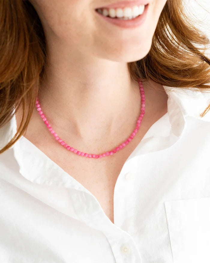 Susan Shaw - Necklace - Alys - Hot Pink - Findlay Rowe Designs