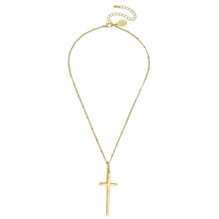 Susan Shaw - Necklace - Dainty Tall Cross - Findlay Rowe Designs