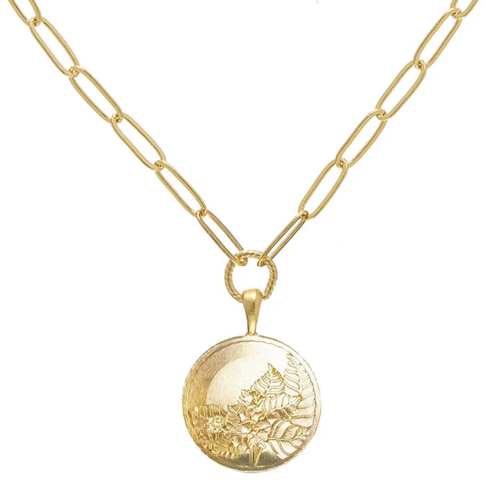 Susan Shaw - Necklace - Tobacco Leaf Paperclip - Findlay Rowe Designs