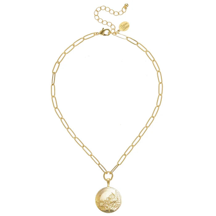 Susan Shaw - Necklace - Tobacco Leaf Paperclip - Findlay Rowe Designs