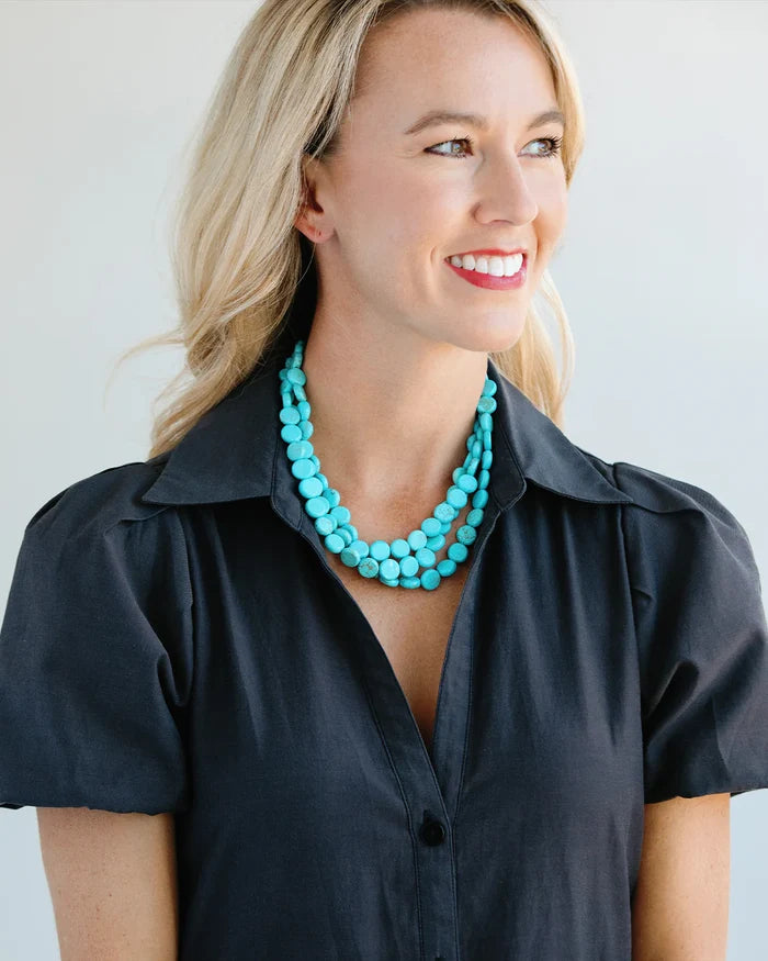 Susan Shaw - Necklace - Turquoise Statement - Findlay Rowe Designs