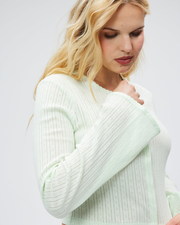The Catnap Cardigan - Mint