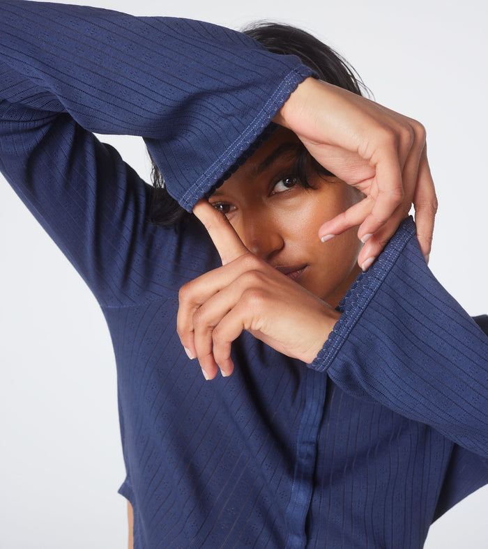 The Catnap Cardigan - Navy
