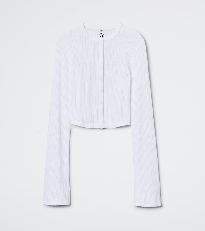 The Catnap Cardigan - White